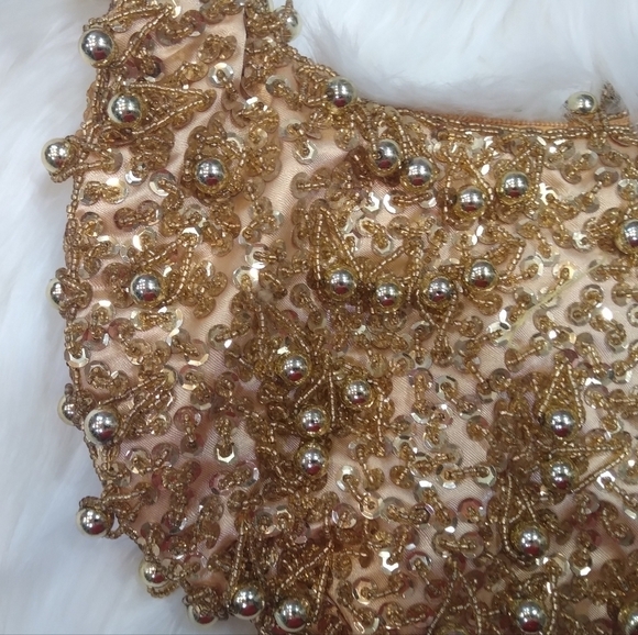 Aldo Beaded Sparkly Gold Purse - Picture 3 of 15